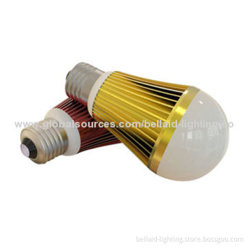 LED globe light bulb, 9W power, 2,700-3,300/5,500-6,500K, energy-saving